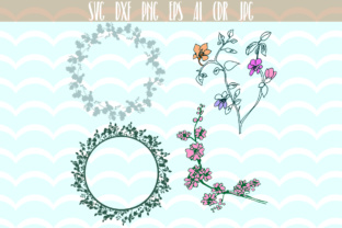 Floral Elements- Hand Painted for Crafts and Graphics