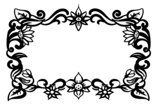 Floral Frame: A Versatile Design for Crafts and Local Business Branding