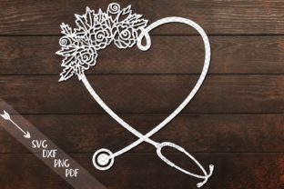 Floral Stethoscope: A Graphic Design Asset for Crafts and Local Branding