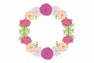 Floral Wreath Design for Crafts and Digital Products