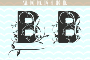 Monogram Alphabet Floral Letter B Review for Embroidery Projects