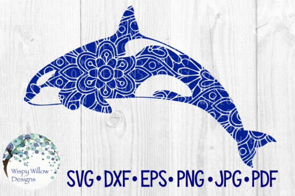 Orca Mandala for Crafts and Graphics