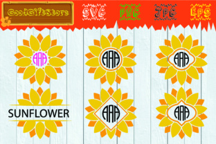 Sunflower Monogram: A Designer's Review of Graphics for Crafts
