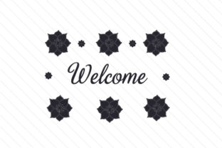 Welcome - A Floral Design Asset for Doors Signs and Crafts
